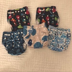 Alva Baby cloth diapers. Set of 5. Gently used.